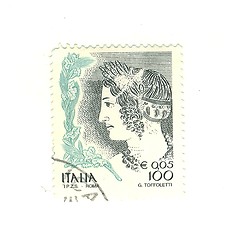 Image showing Italian stamp