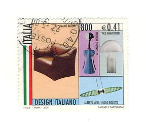 Image showing Italian stamp