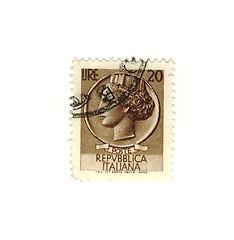 Image showing Italian stamp