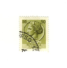 Image showing Italian stamp