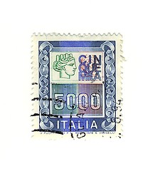 Image showing Italian stamp