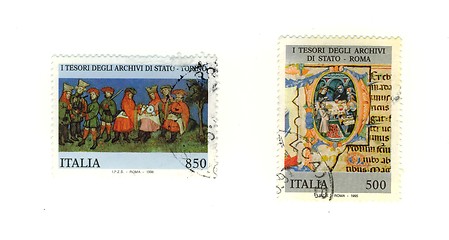 Image showing Italian stamp