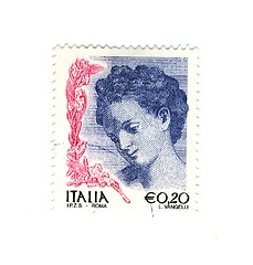 Image showing Italian stamp