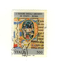 Image showing Italian stamp