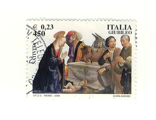 Image showing Italian stamp