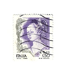 Image showing Italian stamp