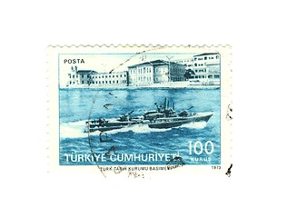 Image showing turkish stamp