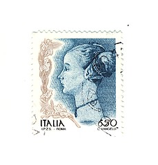 Image showing Italian stamp