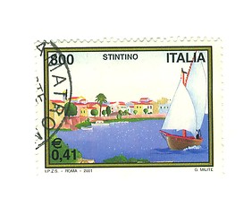 Image showing Italian stamp