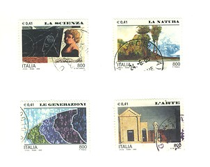 Image showing Italian stamp