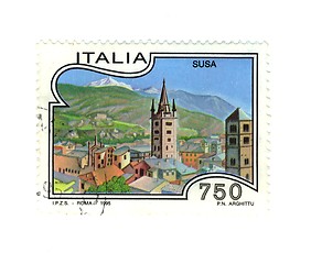 Image showing Italian stamp