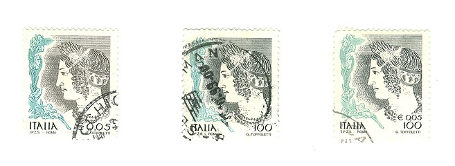 Image showing Italian stamp