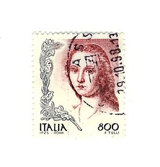 Image showing Italian stamp