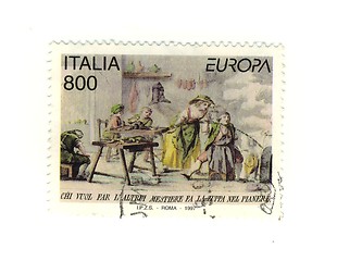 Image showing Italian stamp