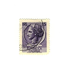 Image showing Italian stamp