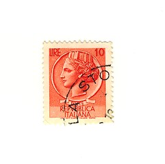 Image showing Italian stamp