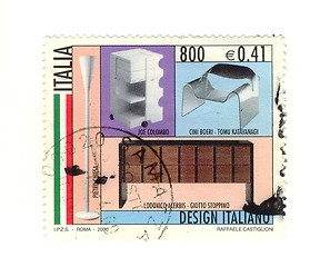 Image showing Italian stamp