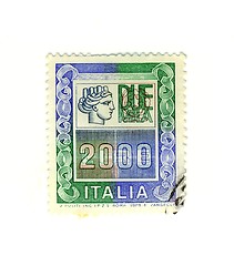 Image showing Italian stamp