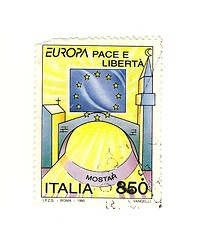 Image showing Italian stamp