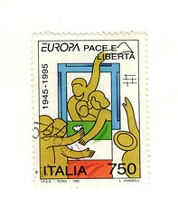 Image showing Italian stamp