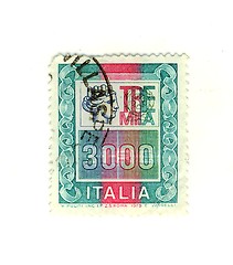 Image showing Italian stamp