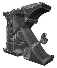 Image showing steampunk letter k