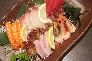 Image showing Sashimi arrangement