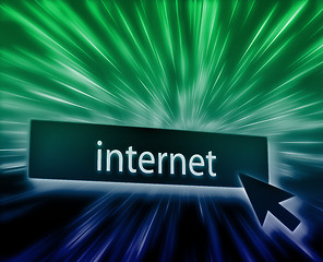 Image showing Internet button