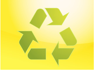 Image showing Recycling eco symbol