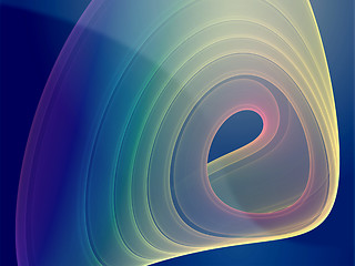 Image showing Wavy glowing colors