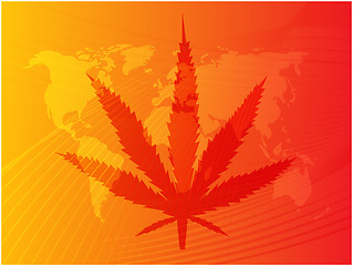 Image showing Marijuana leaf illustration