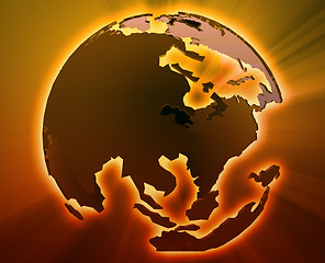 Image showing Globe Asia Pacific