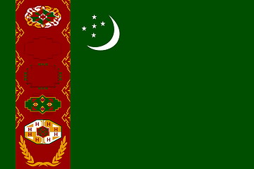 Image showing Flag of Turkmenistan