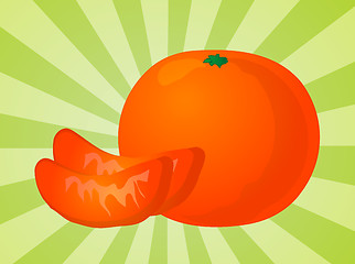 Image showing Orange sections illustration
