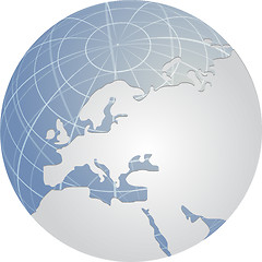 Image showing Globe Europe