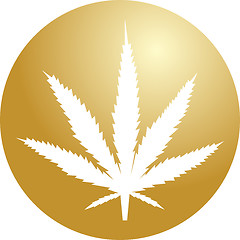 Image showing Marijuana leaf illustration