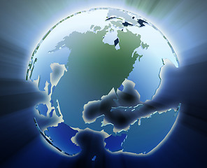 Image showing Globe Americas