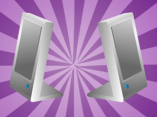 Image showing Computer speakers illustration