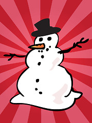 Image showing Snowman illustration