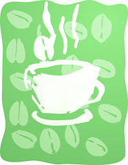 Image showing Cup of coffee illustration