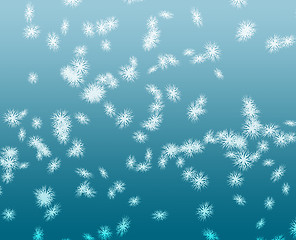 Image showing Falling snow