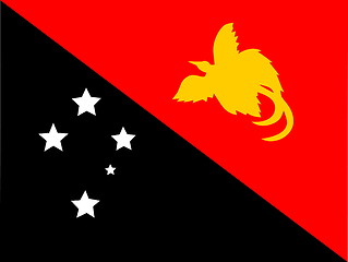 Image showing Flag of Papua New Guinea