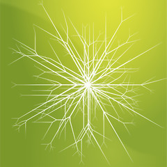 Image showing Snowflake pattern design