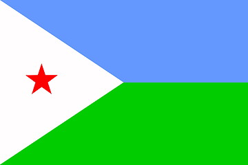 Image showing Flag of Djibouti