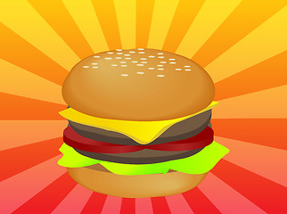 Image showing Hamburger illustration