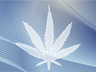 Image showing Marijuana leaf illustration