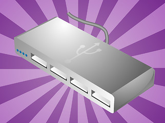 Image showing USB hub illustration