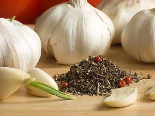 Image showing Garlic & spices