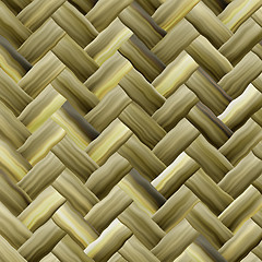 Image showing Woven basket texture