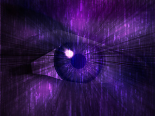 Image showing Electronic eye illustration